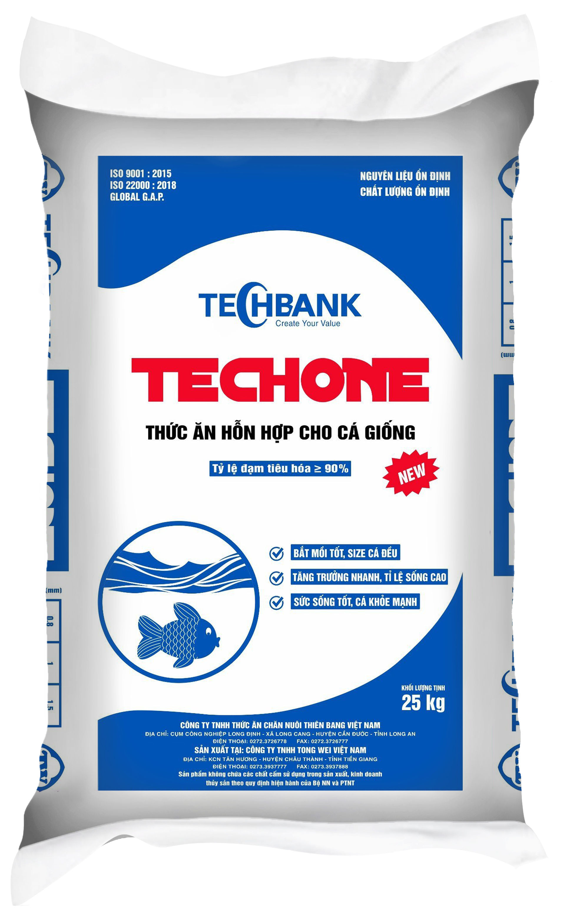 TECHONE-THỨC ĂN HỖN HỢP CHO CÁ GIỐNG