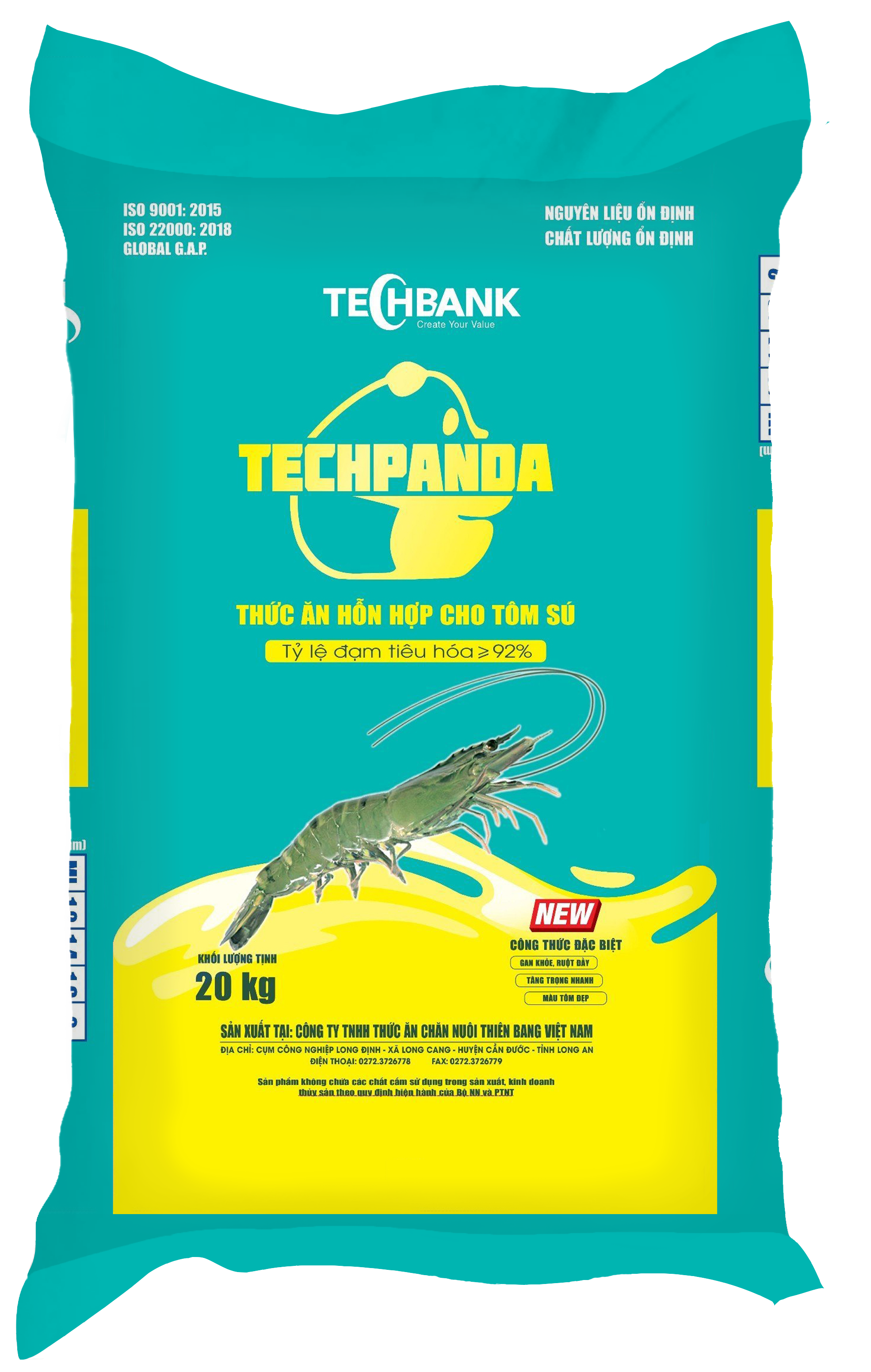 TECHPANDA - THỨC ĂN HỖN HỢP CHO TÔM SÚ